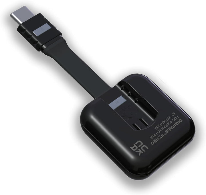 DIGIPASS FX1 Bio FIDO2 Security Key – Biometrischer Fingerabdrucksensor, USB-C, Bluetooth LE & NFC –