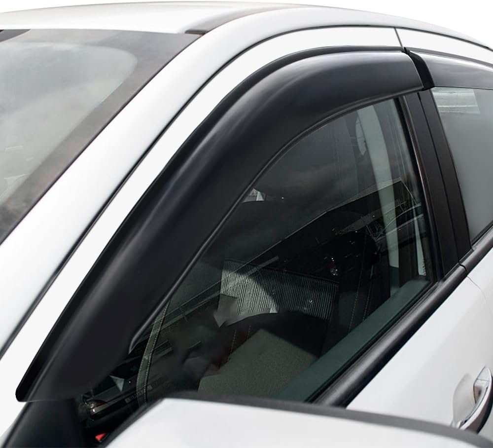 JHCHAN 4PCS Windabweiser Regenabweiser Rauch Schwarz für Toyota Hilux Revo 2015-2023 MK8 Pick-up Dop