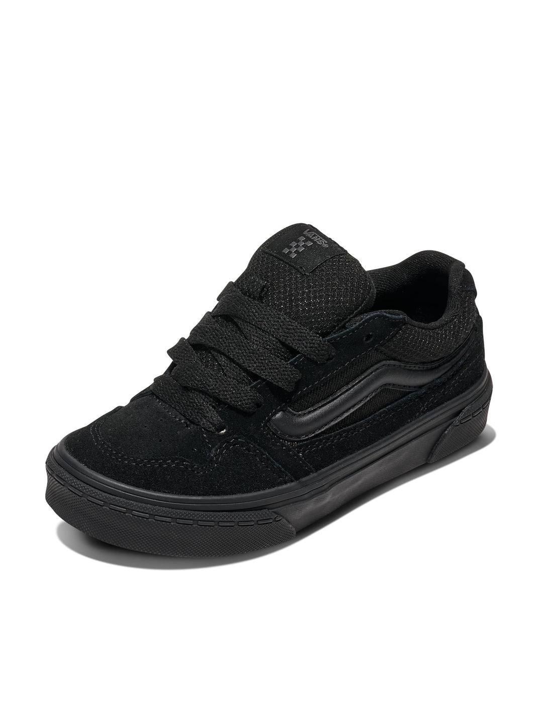 Vans Unisex Kinder Caldrone Sneaker 27 EU Suede Mesh Black Black, 27 EU Suede Mesh Black Black