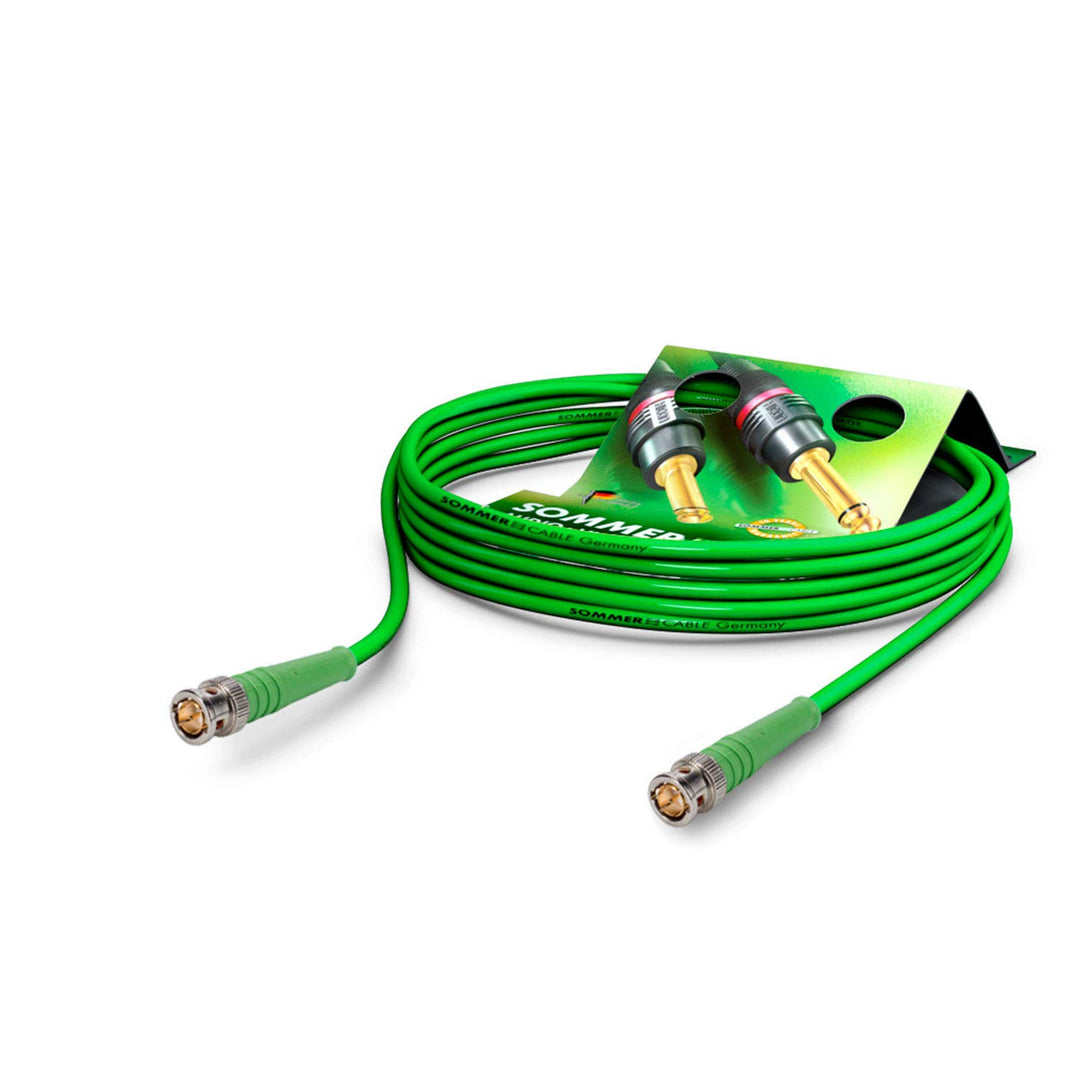SOMMER CABLE 30cm BNC-Kabel 6G-SDI Video-Patchkabel 3G 1.5G UHD 4K SC-Vector HICON BNC-Stecker 0.8/3