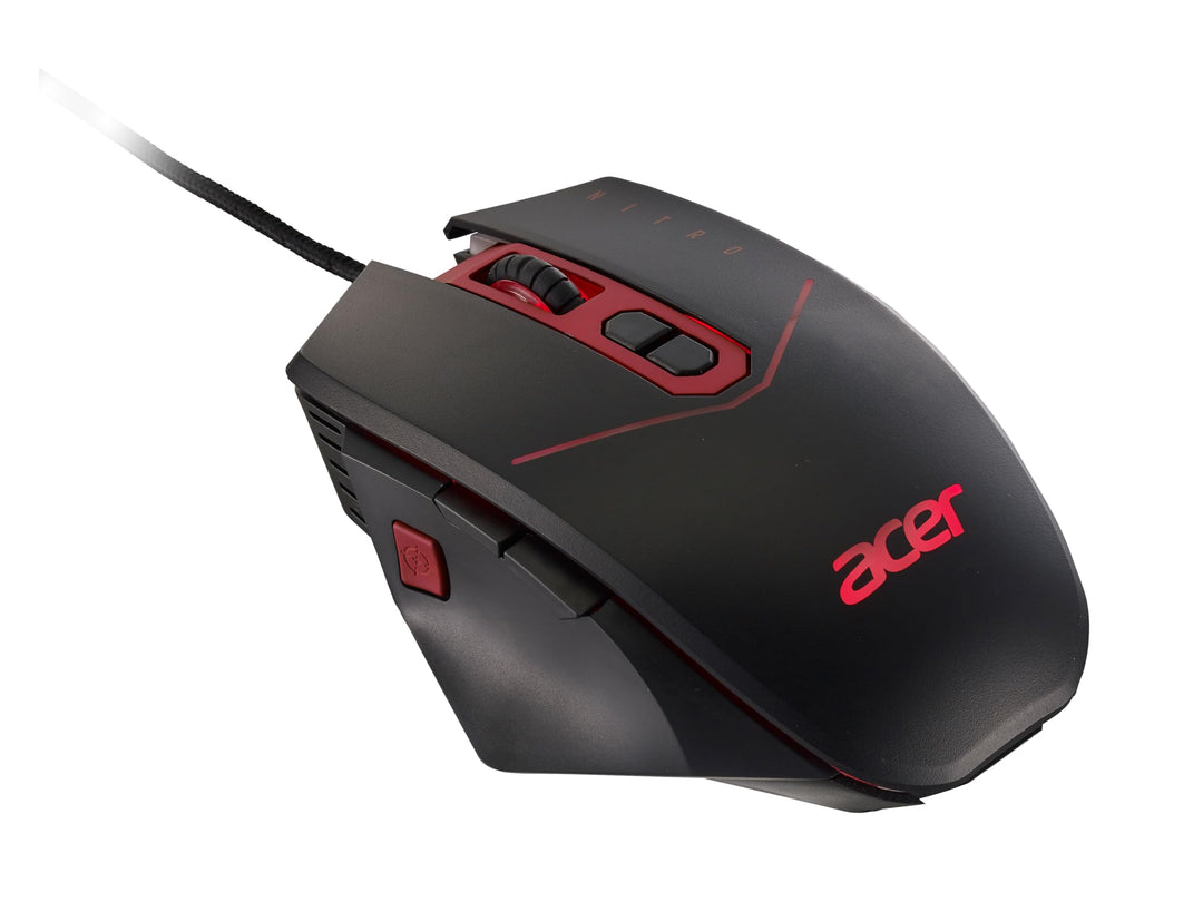 Acer Nitro Gaming Maus (4.200 DPI, anpassbar mit Vier Stufen und acht Tasten inkl. Burst Fire, LED B