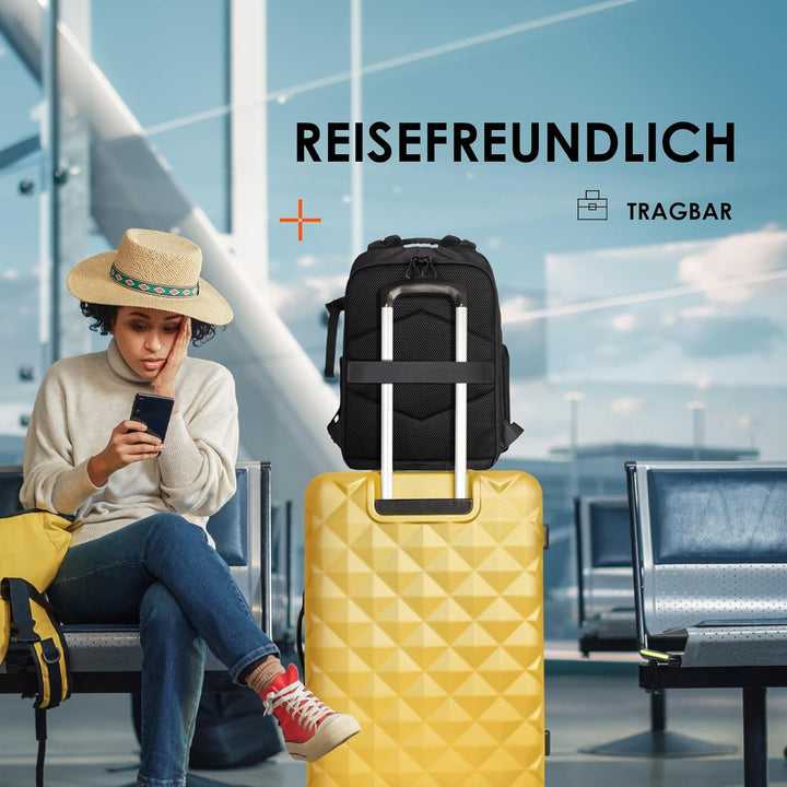 TARION Kamerarucksack Wasserdicht Fotorucksack SLR Kameratasche Kamera Rucksack mit 14 Zoll Laptopfa