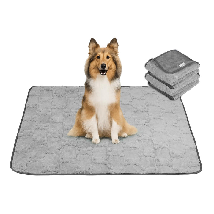 2 Stück Welpenunterlagen saugfähige 92x122cm, weich Hunde PIPI matten, wasserdicht Urinierunterlagen