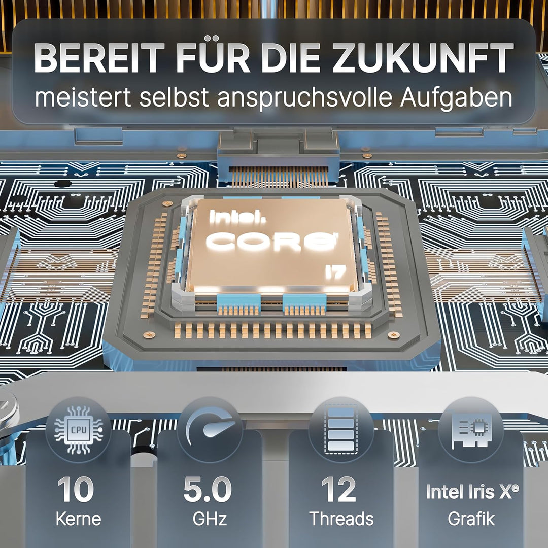 Lux Intel® Core-i5 12. Gen. • NUC12 Lux PC • 8 Kerne, bis zu 4,4GHz • Thunderbolt 4 • 16GB RAM, 512G