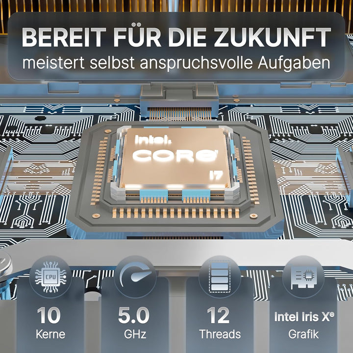 Lux Intel® Core-i5 12. Gen. • NUC12 Lux PC • 8 Kerne, bis zu 4,4GHz • Thunderbolt 4 • 16GB RAM, 512G