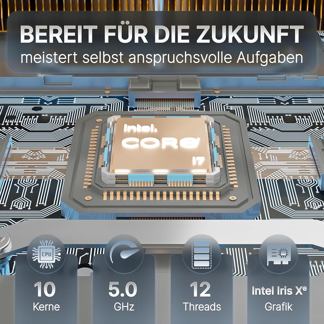 FutureNUC Lux Intel® Core-i5 13. Gen. • NUC 13 Lux PC • 10 Kerne, bis zu 4,6GHz • 16GB RAM, 512GB SS