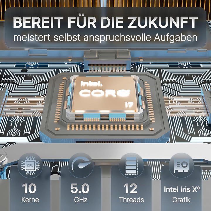 FutureNUC Lux Intel® Core-i5 13. Gen. • NUC 13 Lux PC • 10 Kerne, bis zu 4,6GHz • 16GB RAM, 512GB SS