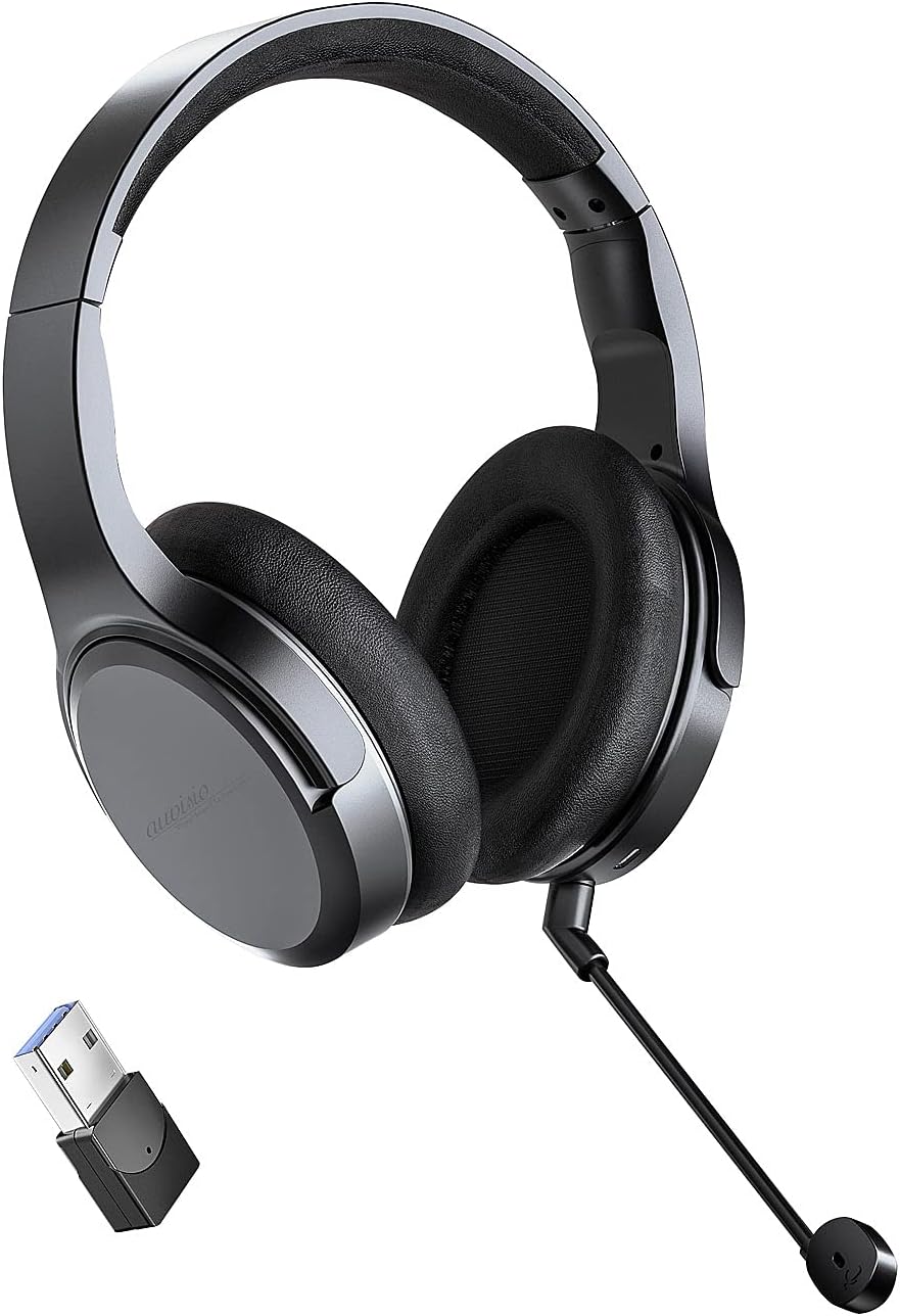 auvisio Headphone: Digitales Funk-Headset mit abnehmbarem Mikrofon, 8 Std. Laufzeit, USB (Stereo Hea