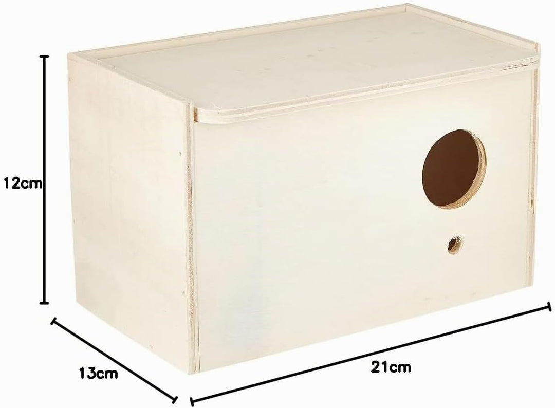 Trixie 5630 Nistkasten, 21 × 13 × 12 cm/ø 4 cm (Packung mit 3) 21 x 12 x 13 cm (Packung mit 3), 21 x