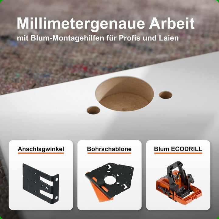 BLUM 10x CLIP top BLUMOTION Möbelscharnier 110° I Softclose Topfscharnier 35mm I separat montierbare