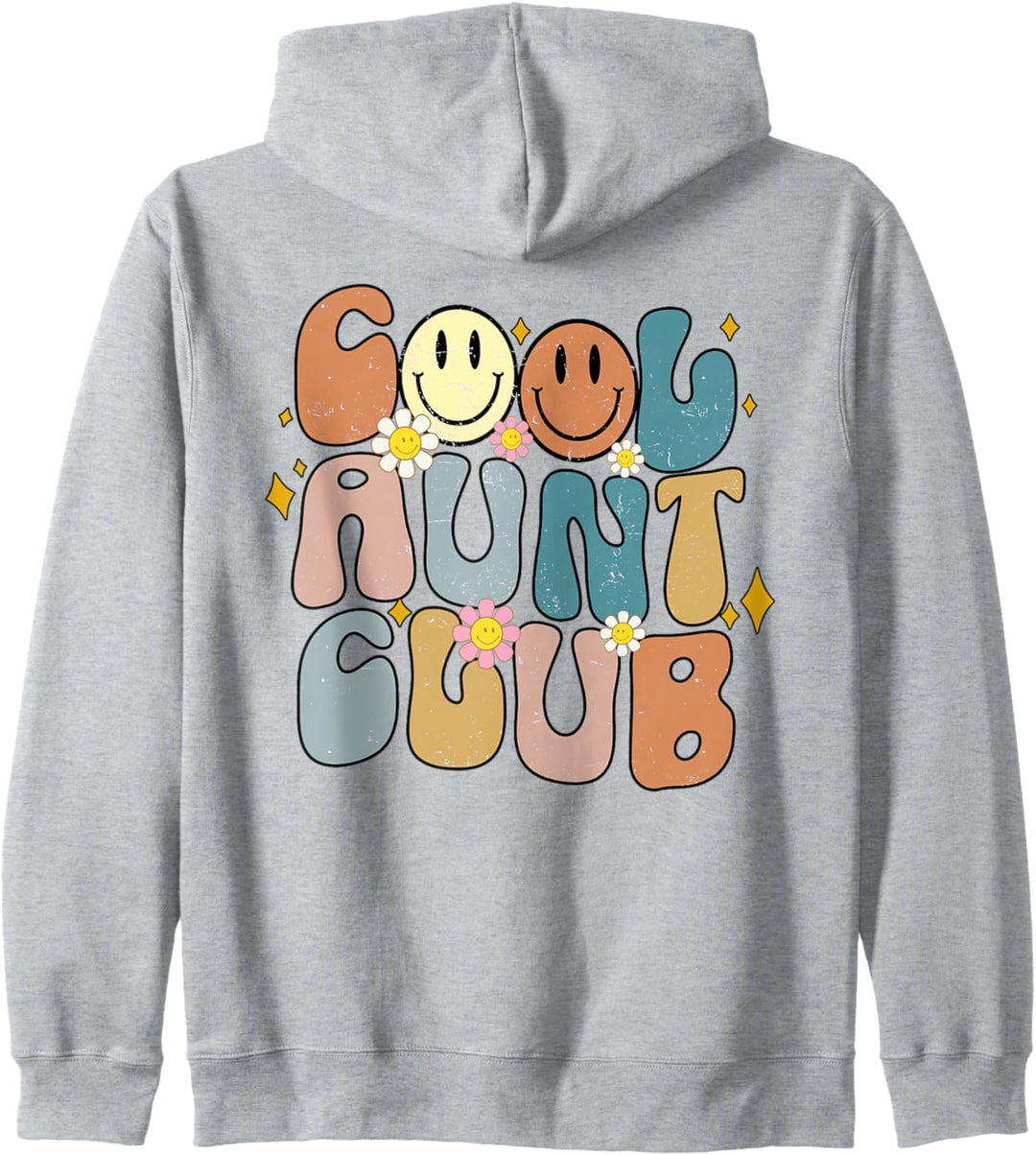 Cooler Aunt Club, coole, farbenfrohe Tanten im Retro-Stil, lustig Kapuzenjacke