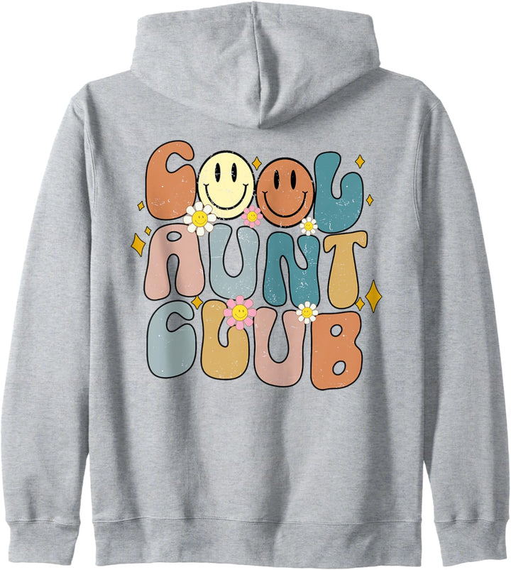 Cooler Aunt Club, coole, farbenfrohe Tanten im Retro-Stil, lustig Kapuzenjacke