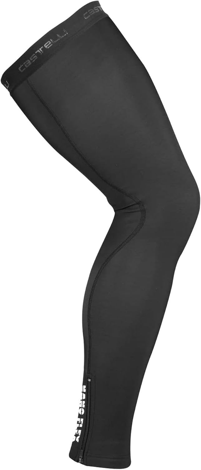 CASTELLI Unisex Nano Flex 3g Legwarmer Leg warmers (1er Pack) L Schwarz, L Schwarz