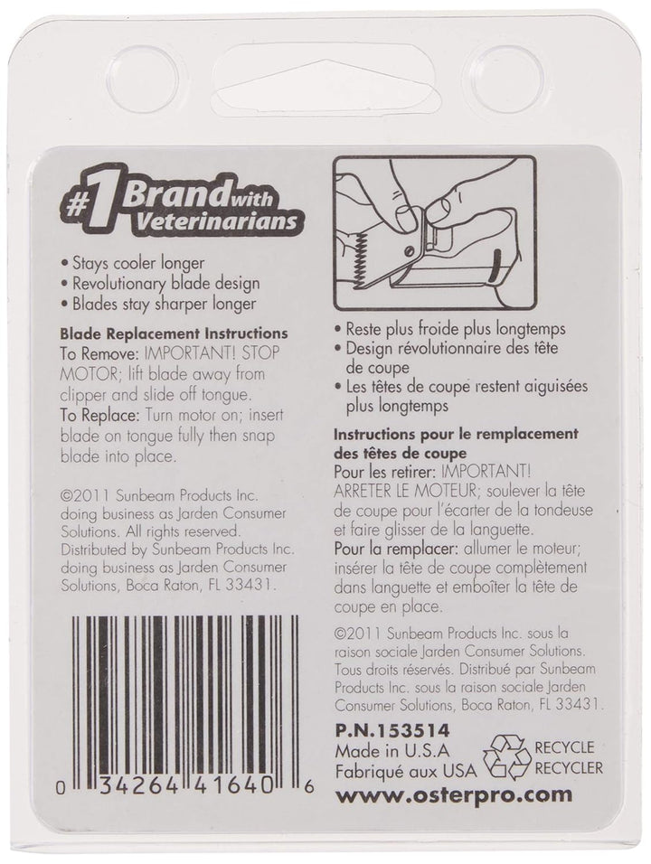 Oster 78919-186 Scherkopf Nummer 4F Length 9,5 mm Scherkopf 4 F; Schnittlänge 9,5 mm, Scherkopf 4 F;