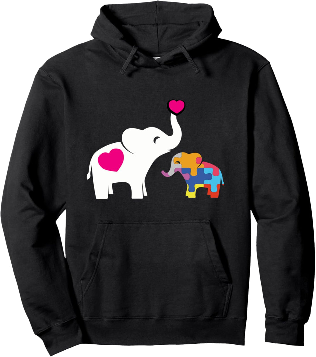Autismus Elefant Awareness Pullover Hoodie