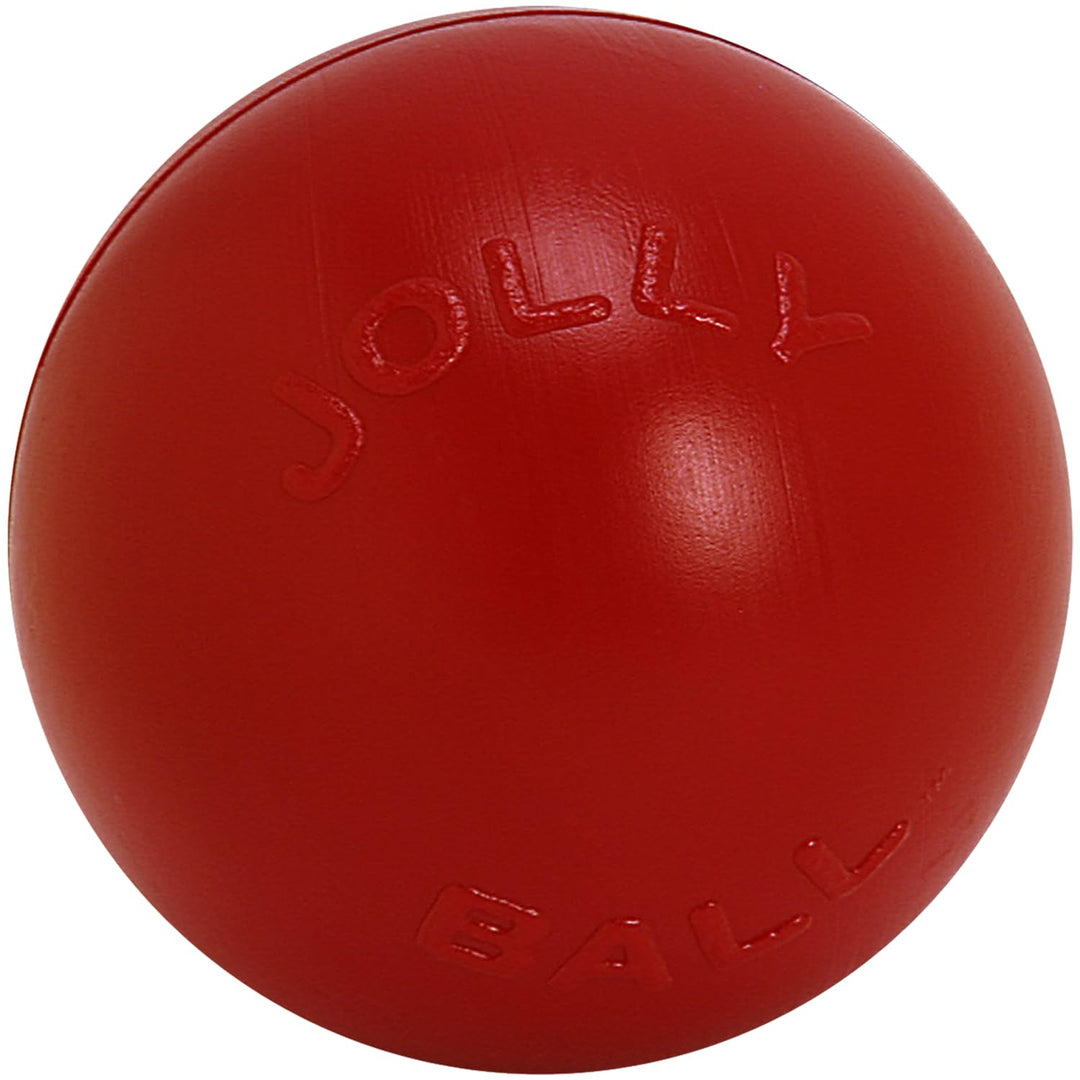 Jolly Pets JOLL070F Hundespielzeug Ball Push-n-Play, 25 cm, rot 10 Inches/Large Red, 10 Inches/Large