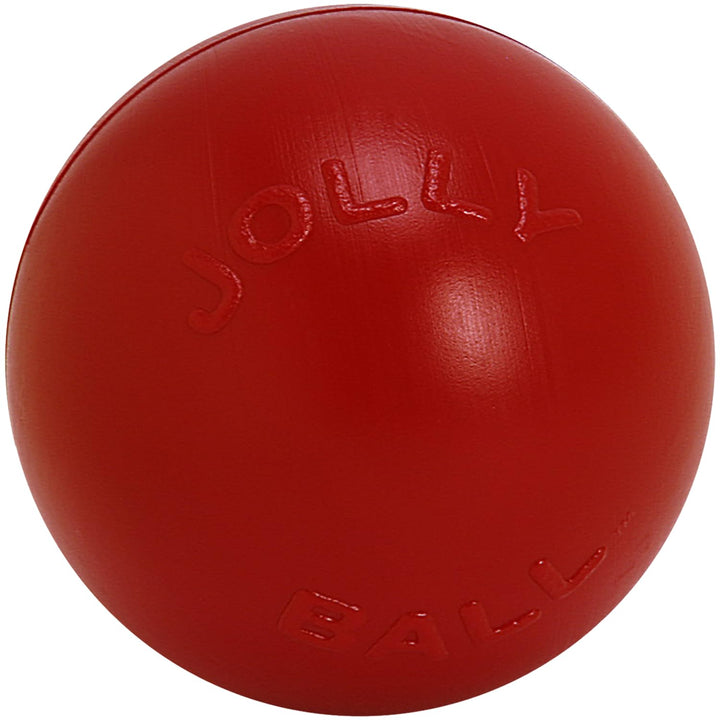 Jolly Pets JOLL070F Hundespielzeug Ball Push-n-Play, 25 cm, rot 10 Inches/Large Red, 10 Inches/Large