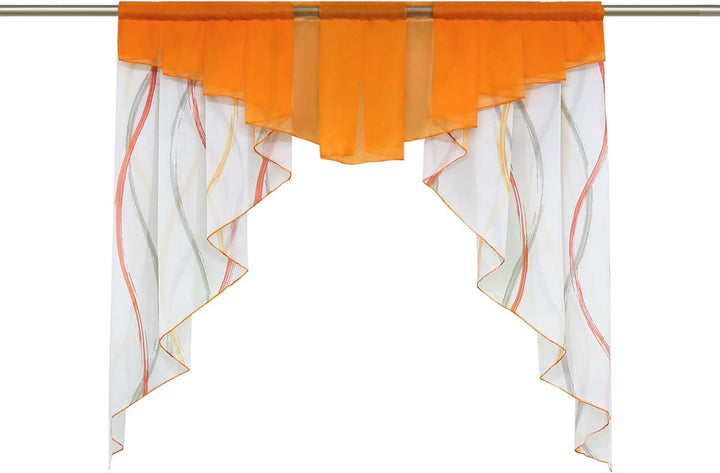 SCHOAL Scheibengardinen Küche Transparente Bistrogardinen Voile Kurzgardinen Kleinfenster Gardinen m