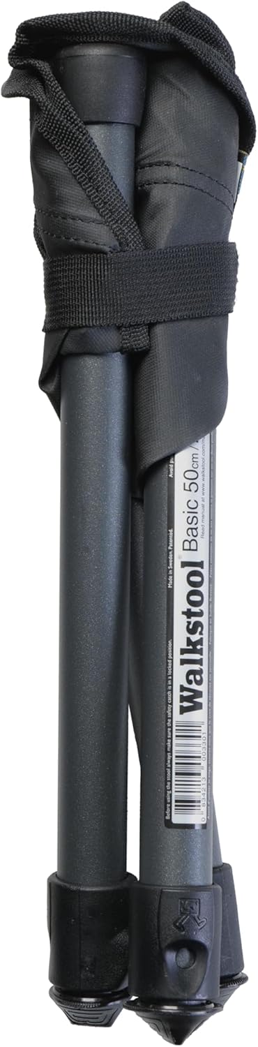 Walkstool - Modell Basic - 3-Beiniger Klapphocker aus Aluminium - Faltbar - 2 wählbare Modelle mit d