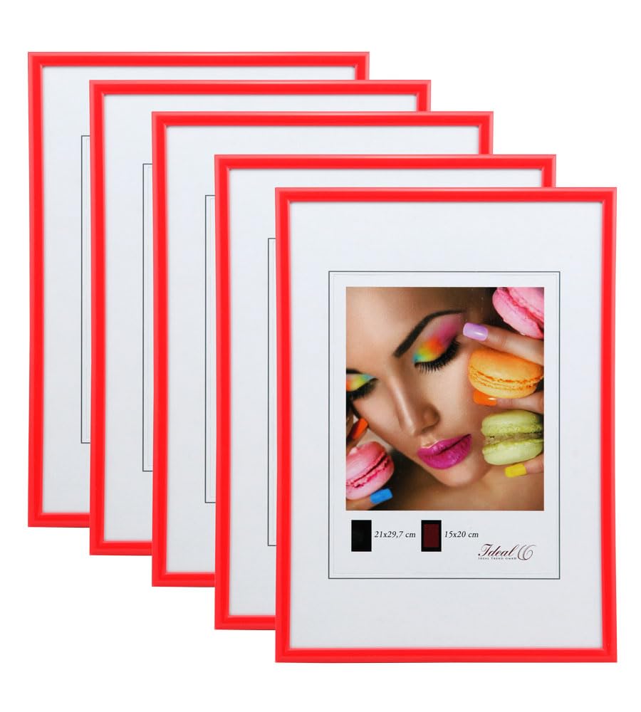 IDEAL TREND New Lifestyle Set Bilderrahmen Wanddeko Collage Poster Rahmen 2er 3er 5er Pack: Farbe: 5