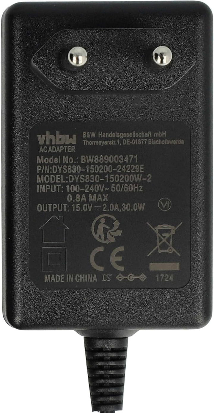 vhbw Netzteil kompatibel mit Traktor Control S5, S4 (MK 1 + MK2 + MK3), Z1, S8 Multieffektgerät DJ-M
