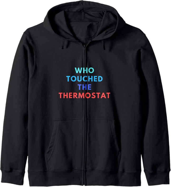 Lustiges Papa-Geschenk, das die Thermostat-Männer berührte Kapuzenjacke
