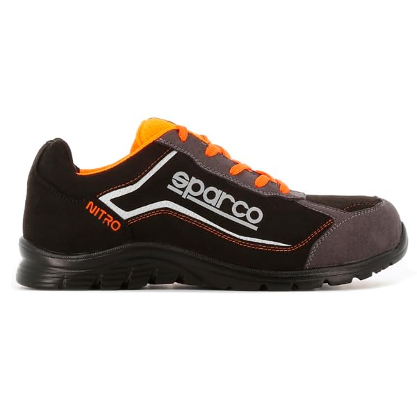SPARCO Sicherheitshalbschuh Nitro Schwarz Orange S3 SRC Grösse 47 47 EU, 47 EU