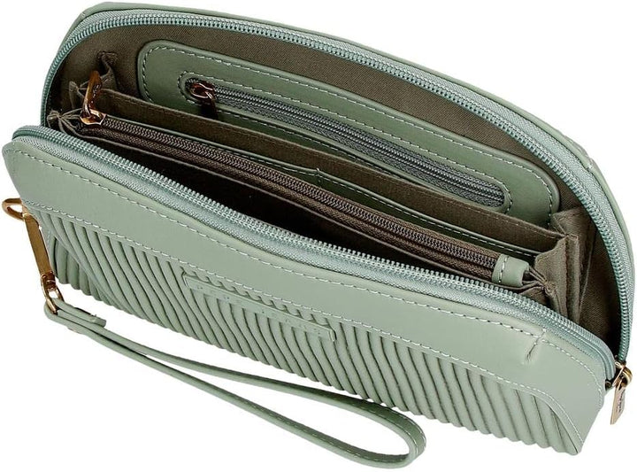 Pepe Jeans Aurora Green Handtasche 20x11x4 cm Kunstleder Grün Handtasche, Grün Handtasche