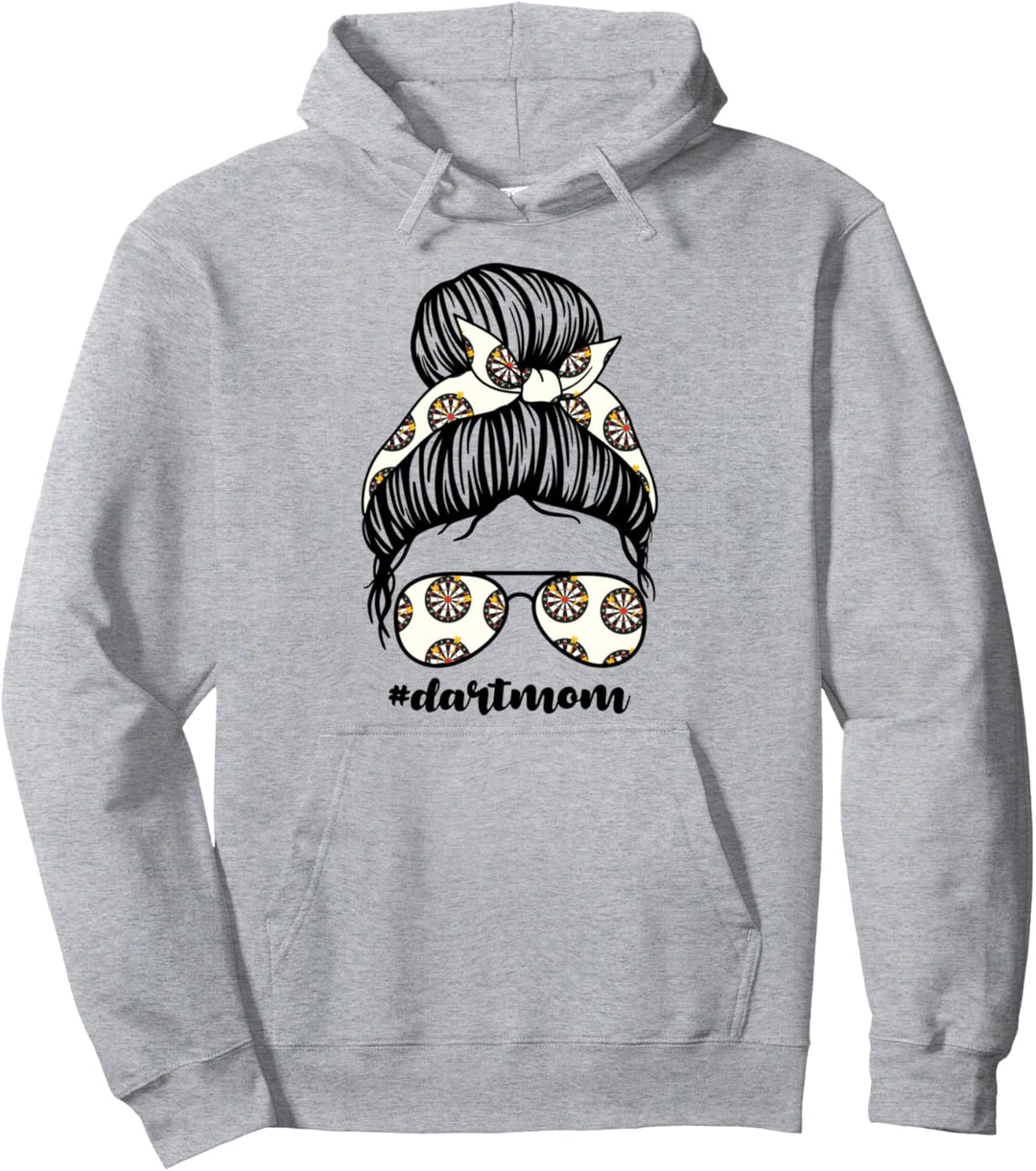 Dartsmom Dartboard Pullover Hoodie