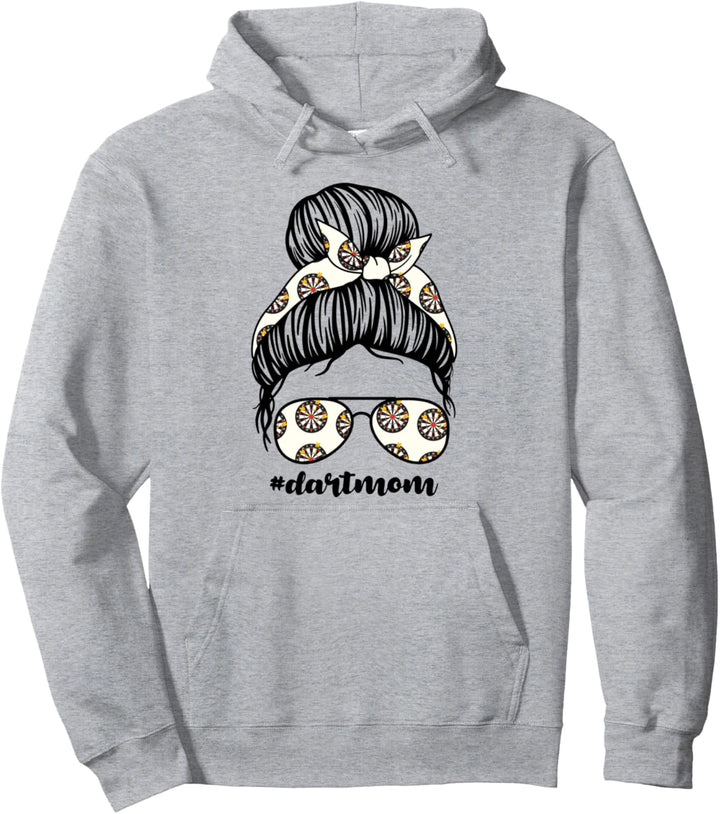Dartsmom Dartboard Pullover Hoodie