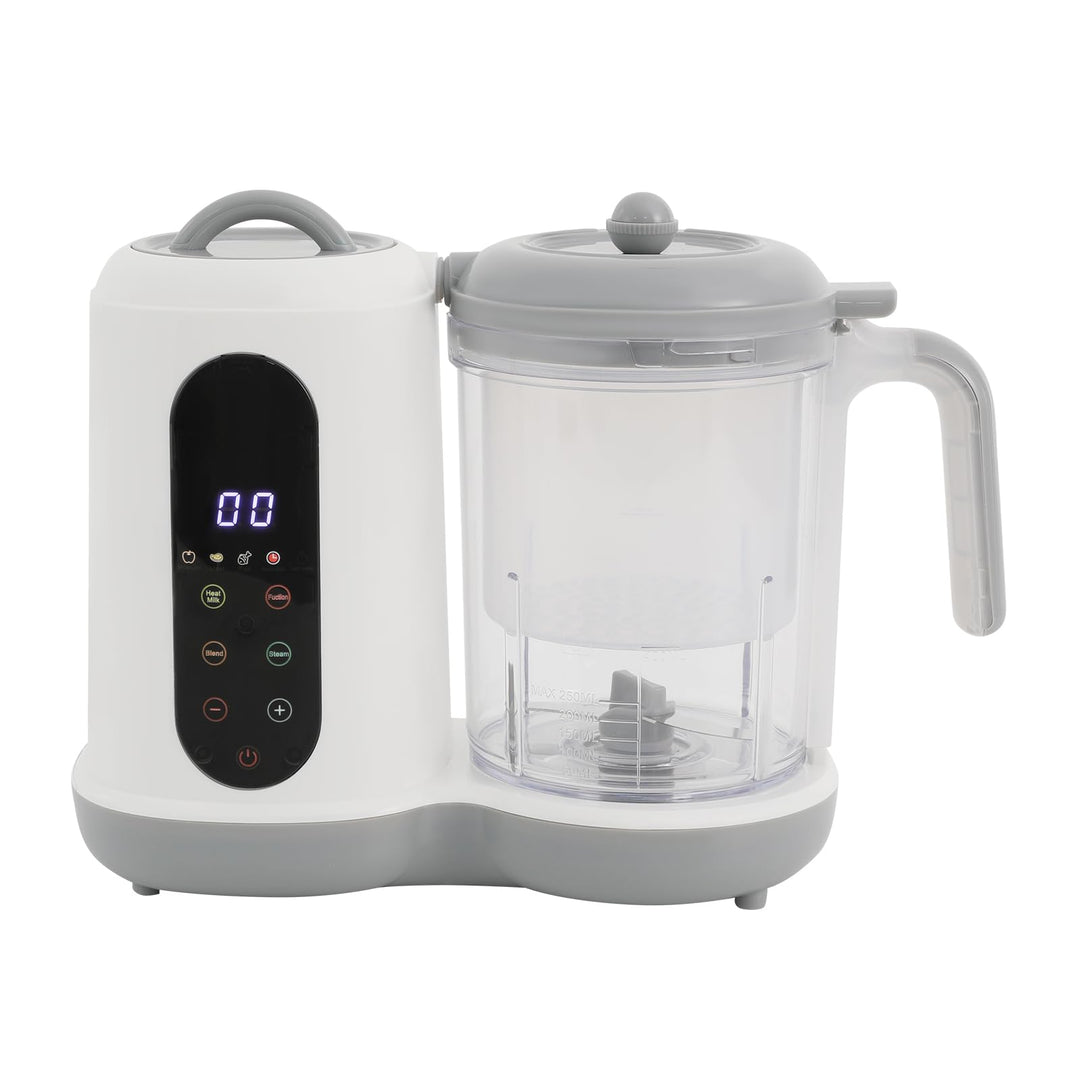 Küchenmaschine Babynahrungszubereiter,450W Küchenmaschine mit Dampfgar-, Mix- und Heizfunktionen,50–