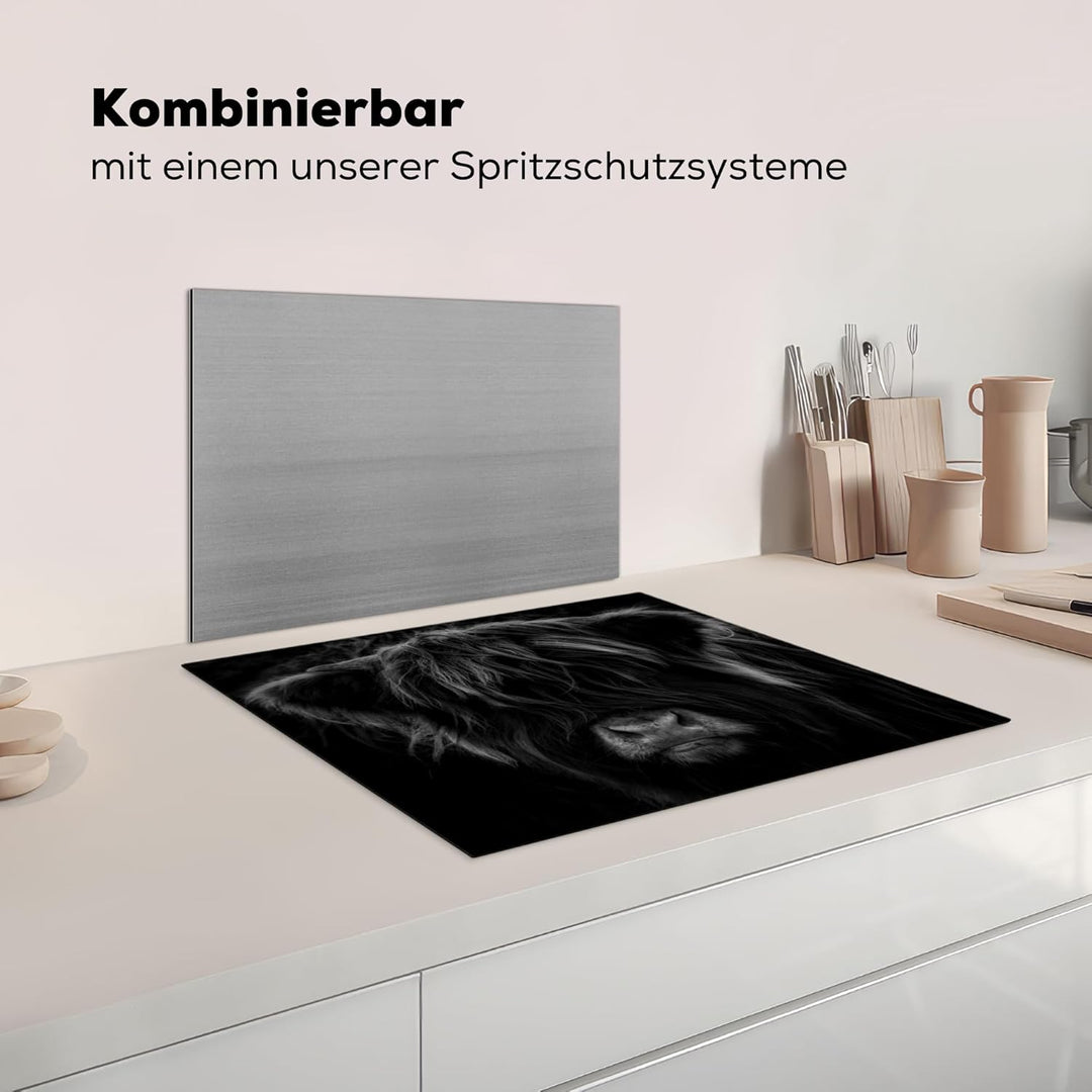 Herdabdeckplatte Einteilig Küche Herdabdeckung Induktionsfeld Ceranfeld Herdabdeckplatten Vinyl Matt