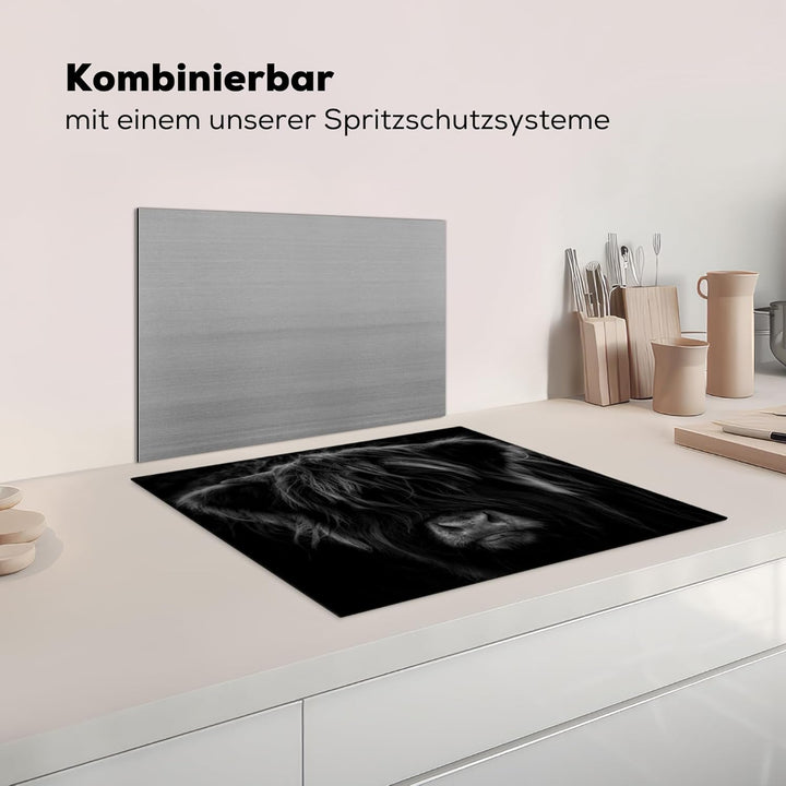 Herdabdeckplatte Einteilig Küche Herdabdeckung Induktionsfeld Ceranfeld Herdabdeckplatten Vinyl Matt