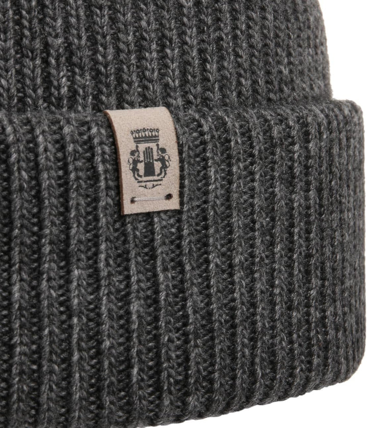 Roeckl Damen Essentials Umschlagmuetze Mütze 53-59 Anthrazit, 53-59 Anthrazit