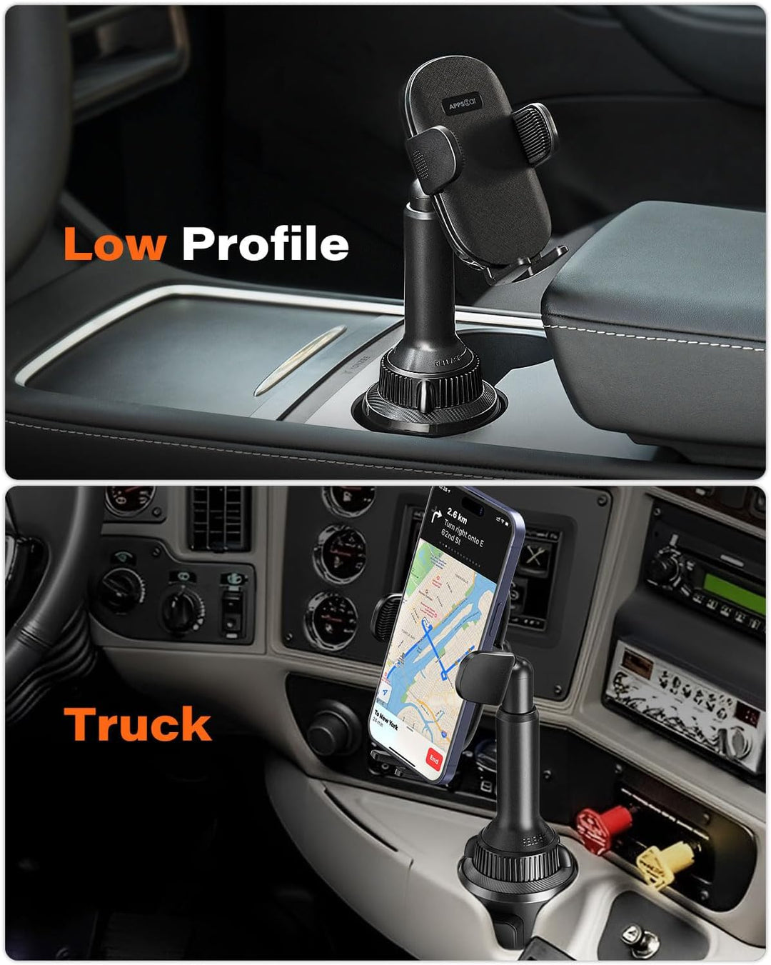 APPS2Car Handyhalterung Auto Getränkehalter, Handyhalterung Auto Becherhalter, Mercedes Handy Halter
