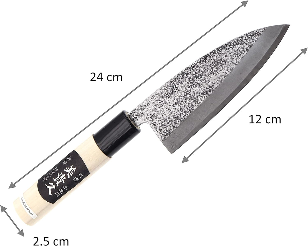 Küchenmesser Deba Japanisches Handgeschmiedet Klinge gehämmert 12 cm - Japan Messer Debamesser