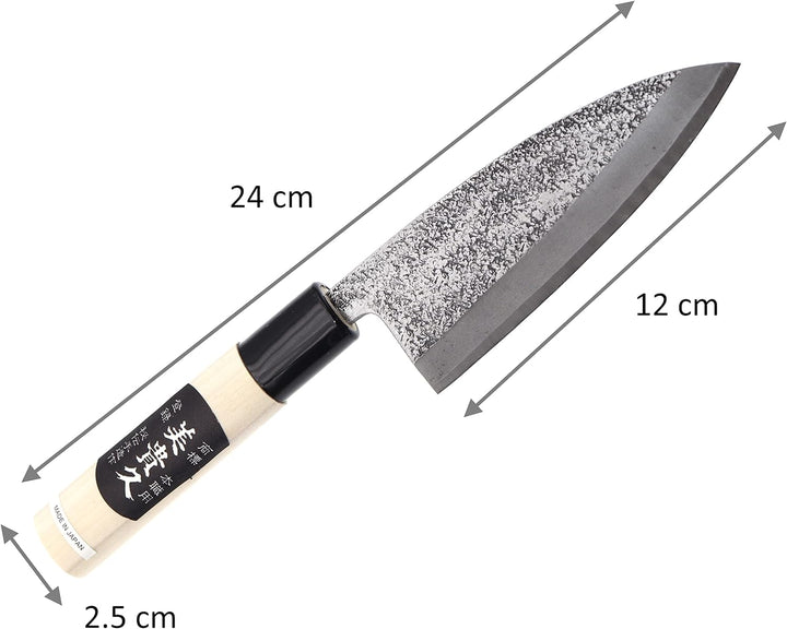 Küchenmesser Deba Japanisches Handgeschmiedet Klinge gehämmert 12 cm - Japan Messer Debamesser