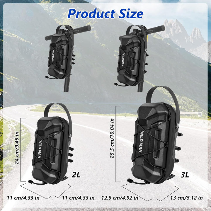 flintronic Scooter Tasche für Roller, 2L/3L Lenkertasche für Elektroroller wasserdichte, Vordertasch