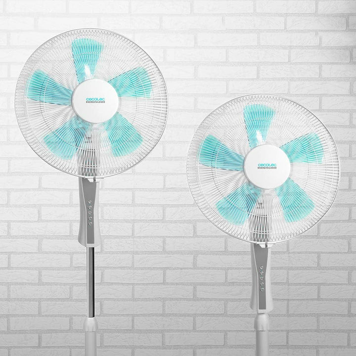 Cecotec Standventilator EnergySilence 530 Power Connected Weiss. 50 W, 5 Klingen mit 40 cm Durchmess