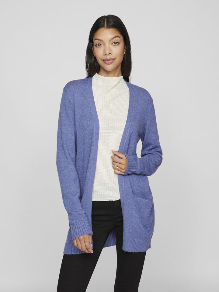 Vila Female Strickjacke Basic XS Bijou Blue 1, XS Bijou Blue 1