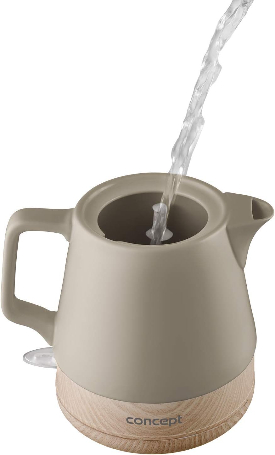 CONCEPT Hausgeräte Keramik Wasserkocher RK0061 1 L,