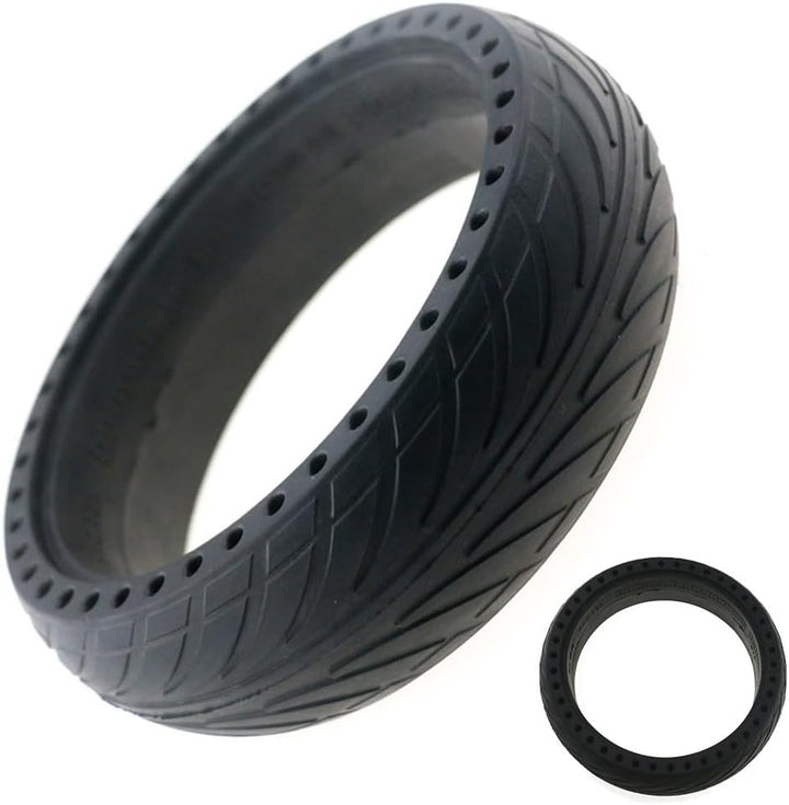 SPORTARC 20,3 cm Vollreifen 8x2,125 für Ninebot Segway ES1/ES2/ES3/ES4 Elektroroller in Schwarz aus