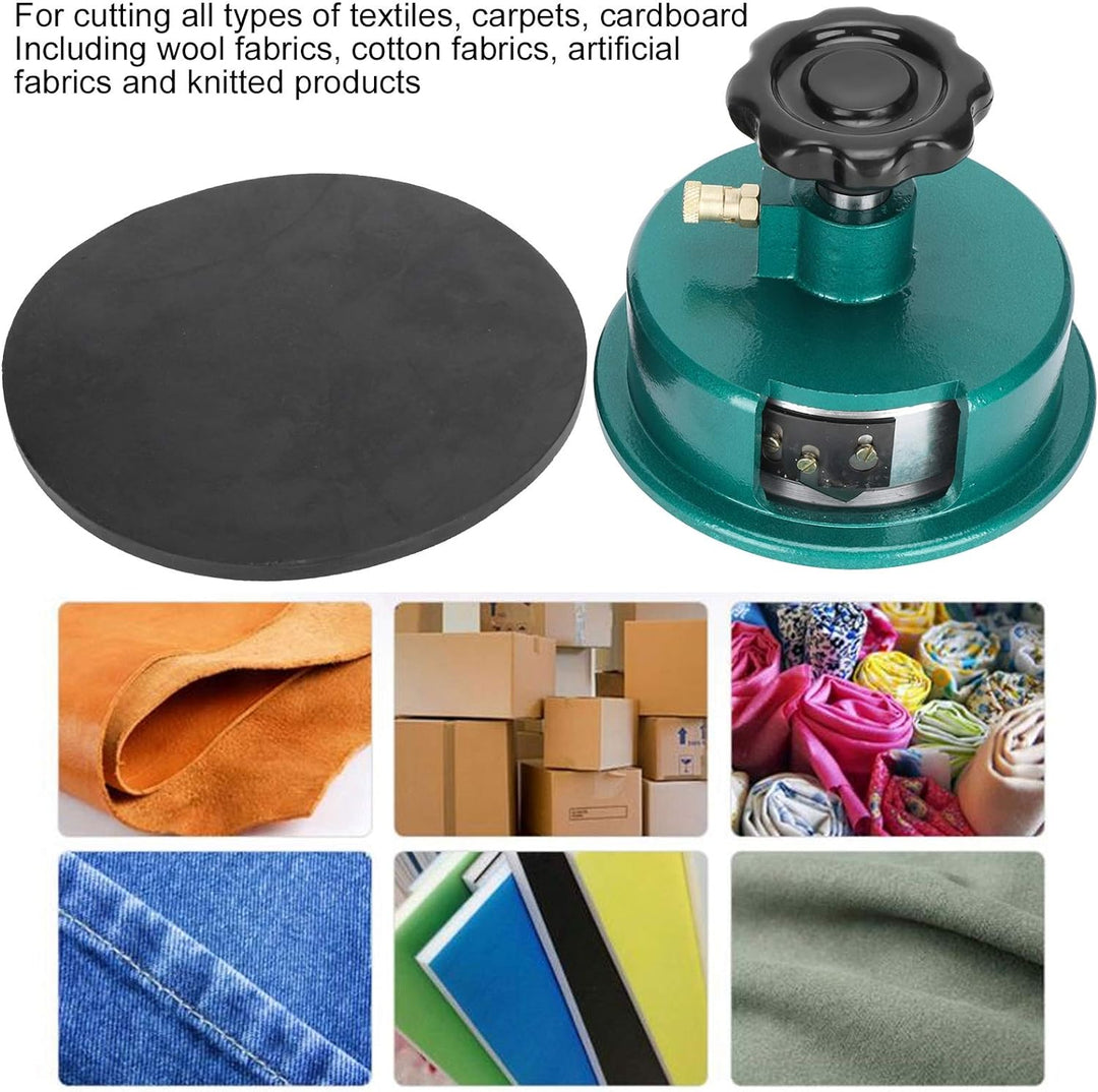 Runder Probenschneider 100 qm Runder Karton Stoffprobenschneider,90 Grad drehbare Schneidsperre für