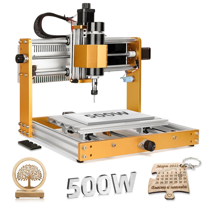 ANNOYTOOLS CNC-Fräsmaschine All-Metal 3018 2.0 PRO+ mit 500W-Spindel, Endschaltern und Not-Aus, 300