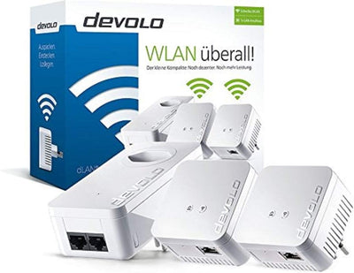 Devolo dLAN 550 WiFi Network Kit Powerline (500 Mbit/s Internet über die Steckdose, 300 Mbit/s über