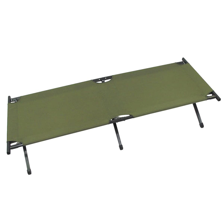 MFH US Camp Bed Aluminium 190x66 cm Oliva 190x66 cm, Oliva 190x66 cm