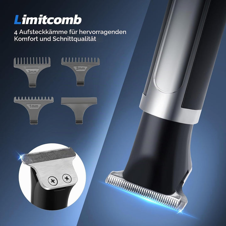 Elektrisch Rückenrasierer Herren, 4 in 1 Mens Rasierer Herren, Trimmer for Herren mit Faltbarem Grif