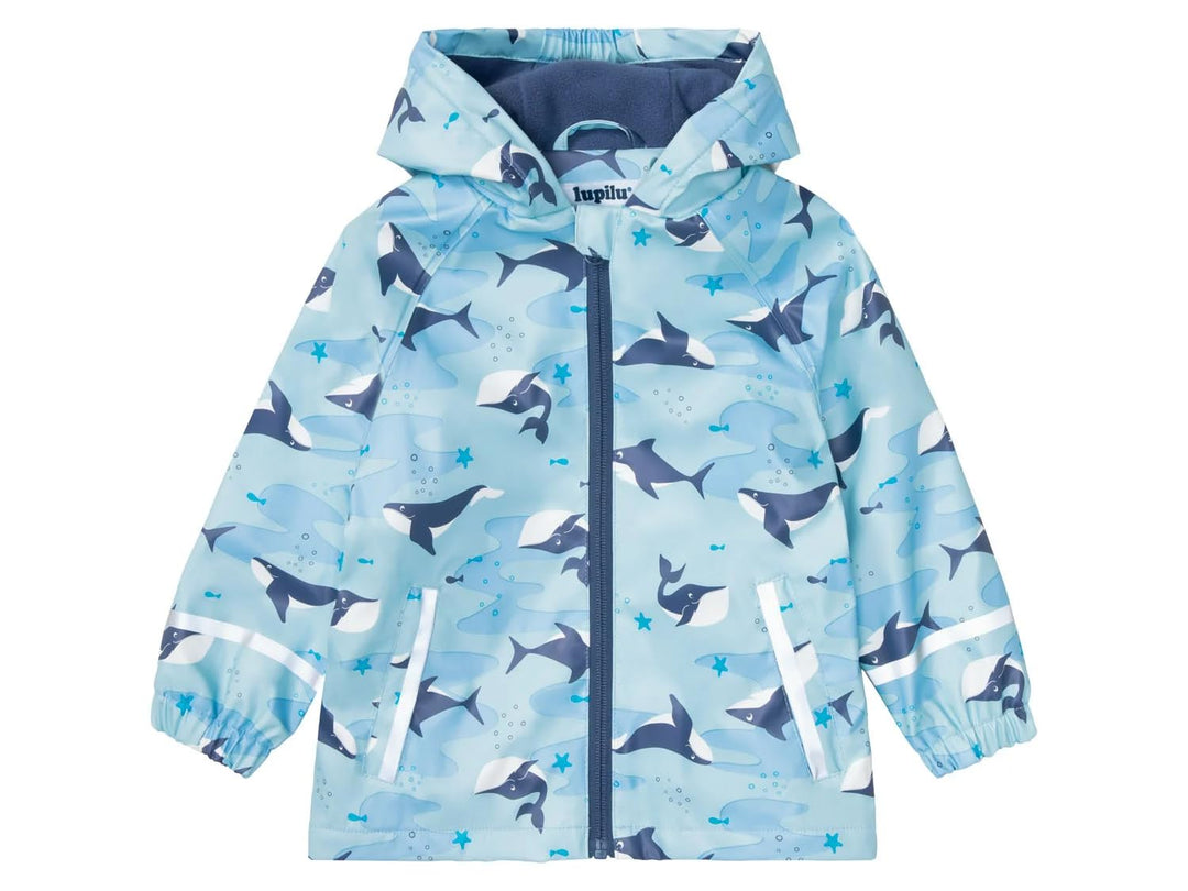 Lupilu Kleinkinder Jungen Matsch- und -Buddeljacke, wind- und wasserdicht, warmes Fleece Innenseite