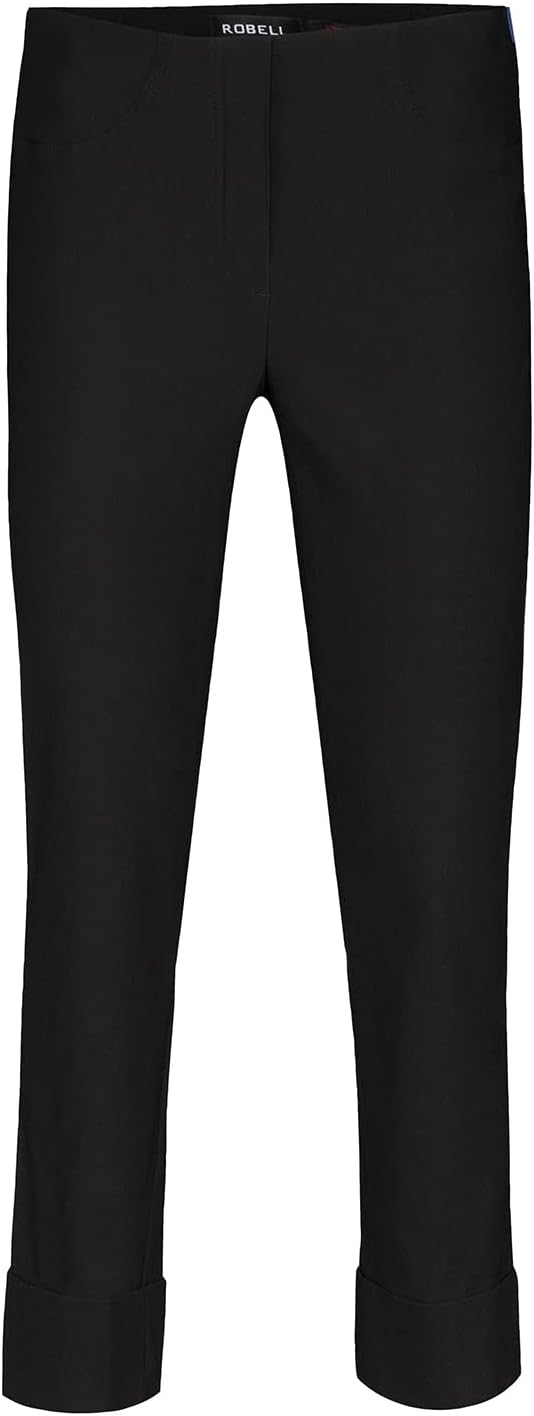 Style BELLA09-7/8 Stoffhose Damen high Waist - Damenhose Power Stretch - Bengaline Stoff Hose mit Au
