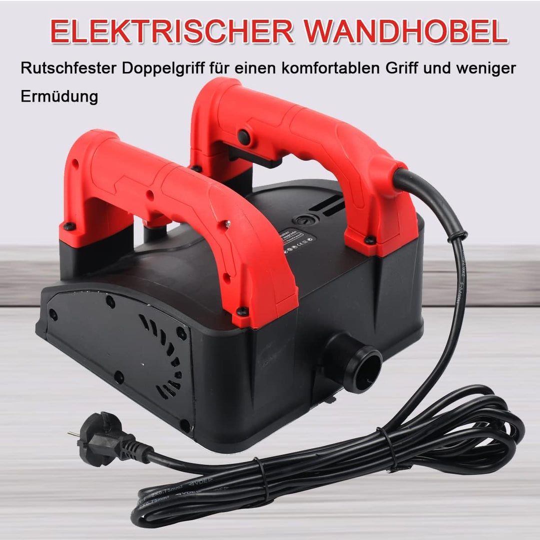 1200W Elektrischer Wandhobel Betonschaufelmaschine Elektro Wandhobelmaschine Wandhobel Elektrohobel